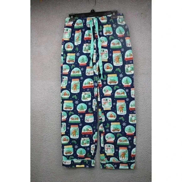 Nick and Nora Women's Christmas Flannel Pajama Pants-XS-Pockets-Drawstring - Picture 1 of 9